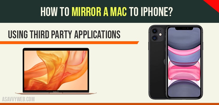 Mirror Mac to iphone