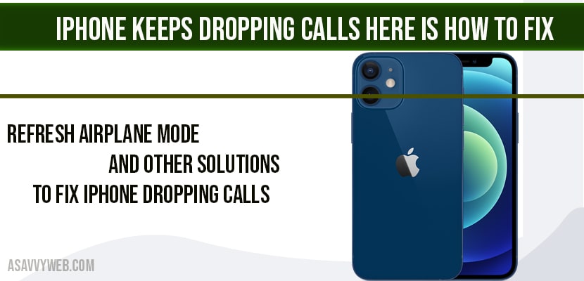 Iphone dropping calls