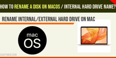 Rename a disk on macos