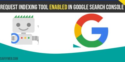request indexing tool enabled in google search console