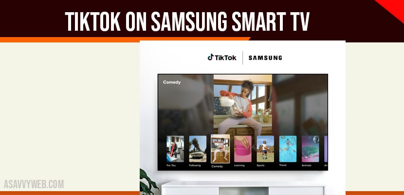 Tiktok on Samsung Smart tv
