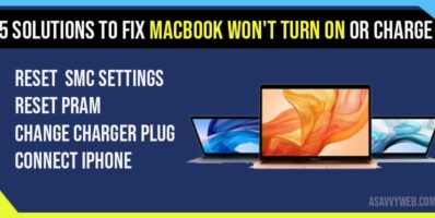 Solutions to fix MacBook Won't Turn on or Charge