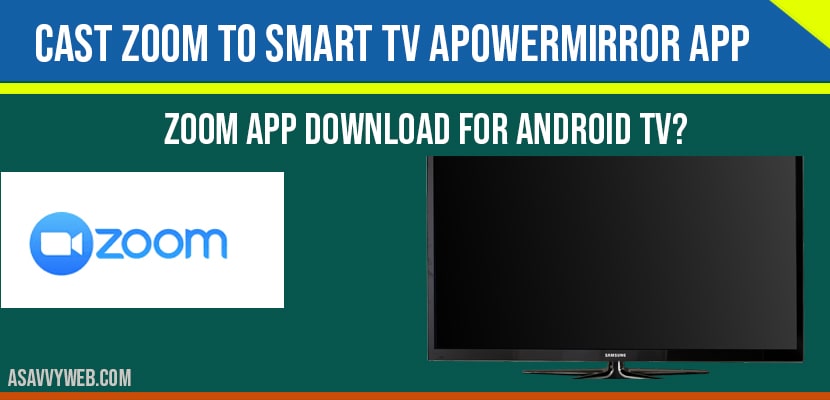 Cast Zoom to Smart tv