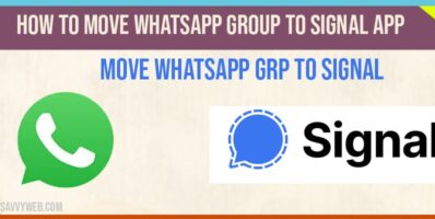 How to move whatsapp group to signal app