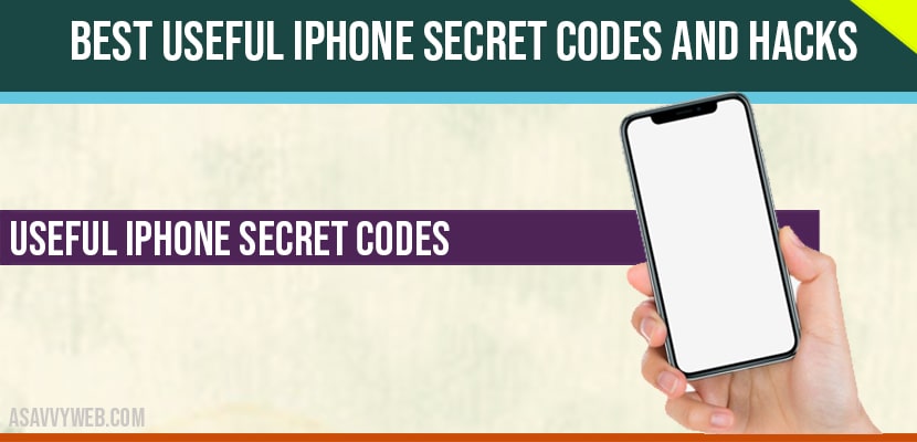 Useful iPhone secret codes and hacks