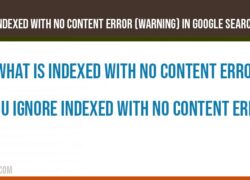 how to fix indexed with no content error in search console