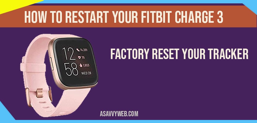 How to Restart your Fitbit Charge