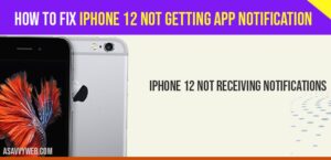 How to Fix iPhone 12 not getting App Notification - A Savvy Web