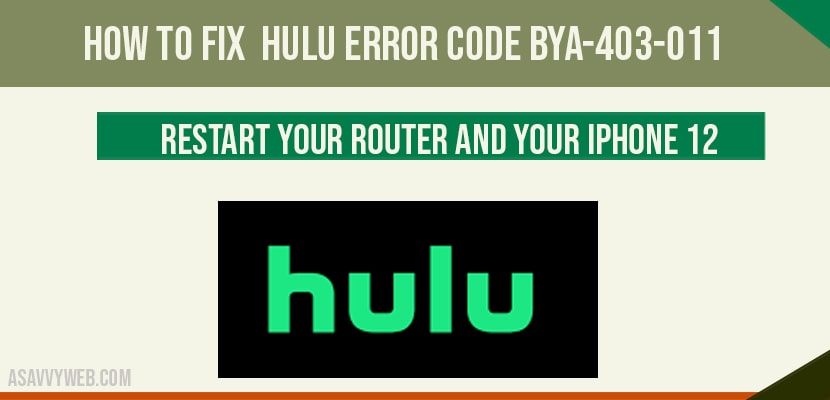 Hulu error code
