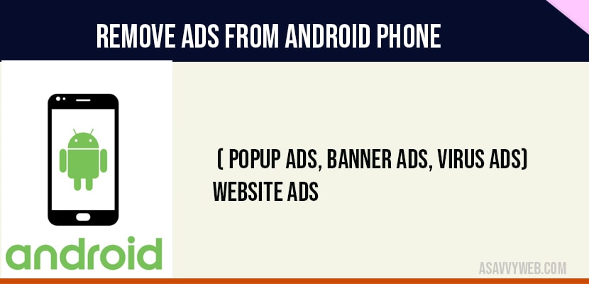 Remove banner ads from android phone