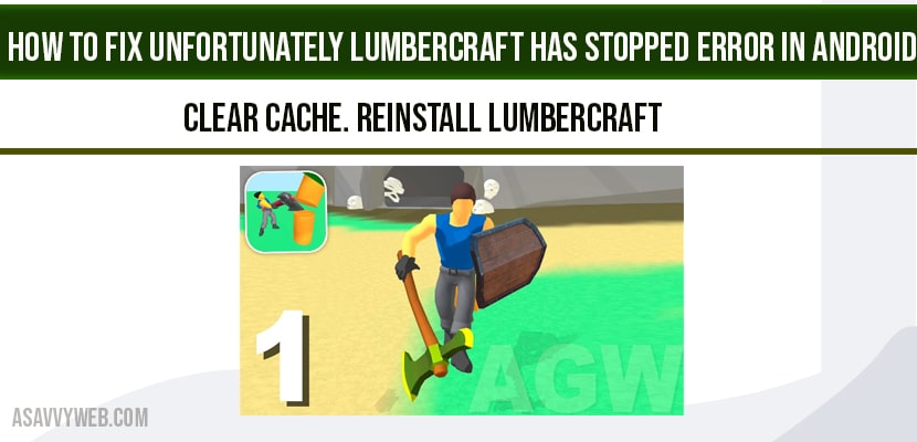 Unfortunately Lumbercraft has Stopped Error