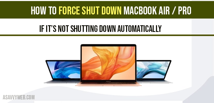 How to force shutdown macbook