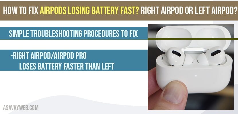 How to fix Airpods Losing battery fast 