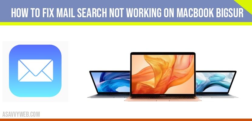 Mail Search Not Working on Macbook