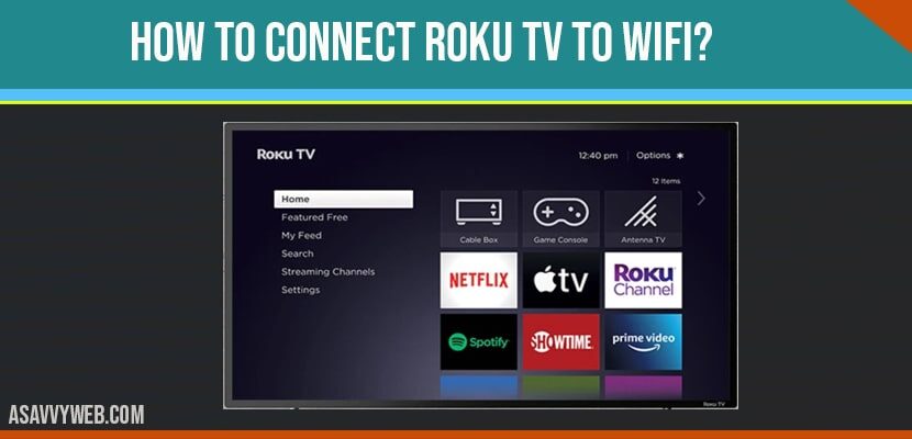 connect roku tv to wifi