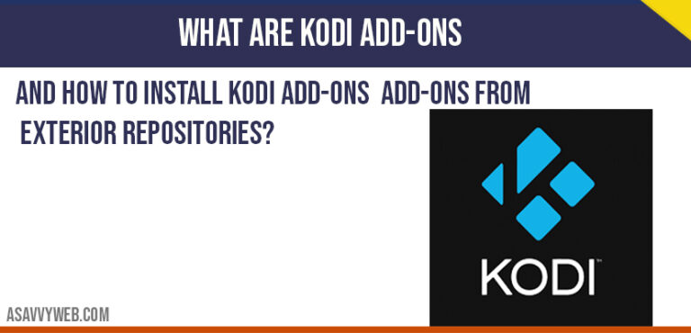 What are Kodi Add-ons and How to install Kodi Add-Ons add-ons from