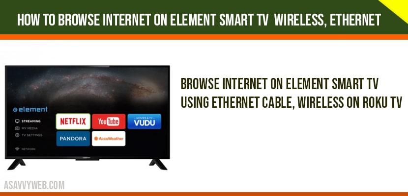 Browse Internet on Element Smart TV