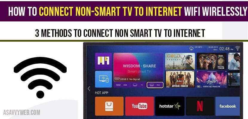 How To Connect Non Smart Tv Internet, Can You Mirror Ipad To Non Smart Tv