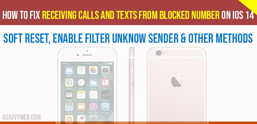Receiving Calls and Texts From Blocked Number
