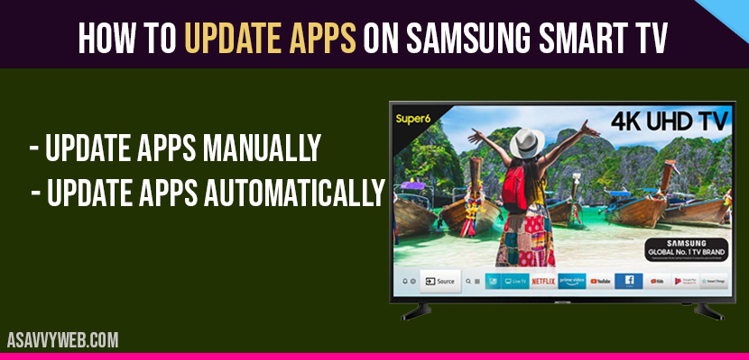 Update Apps on Samsung Smart TV