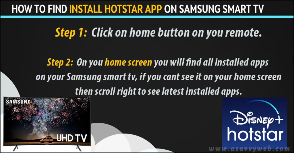 how to find and install hotstart app on samsung smart tv