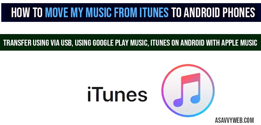 Move My Music from iTunes to Android