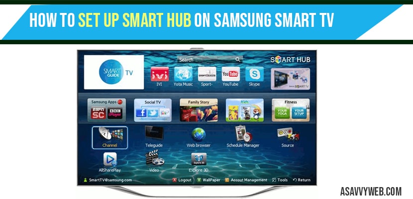set up smart hub on Samsung smart TV