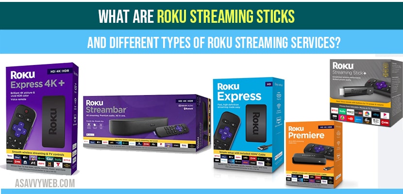 Roku Streaming Sticks and Different Types of Roku Streaming Services