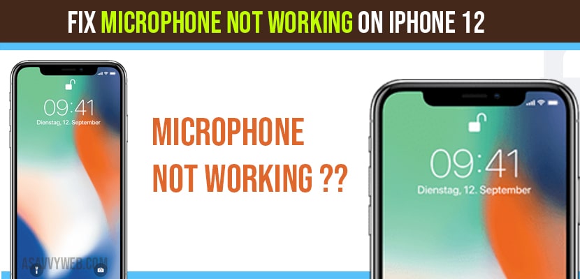 Microphone Not Working on iPhone 12