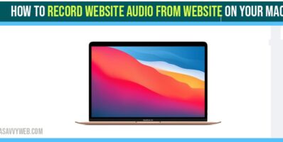Record audio from website on your macbook