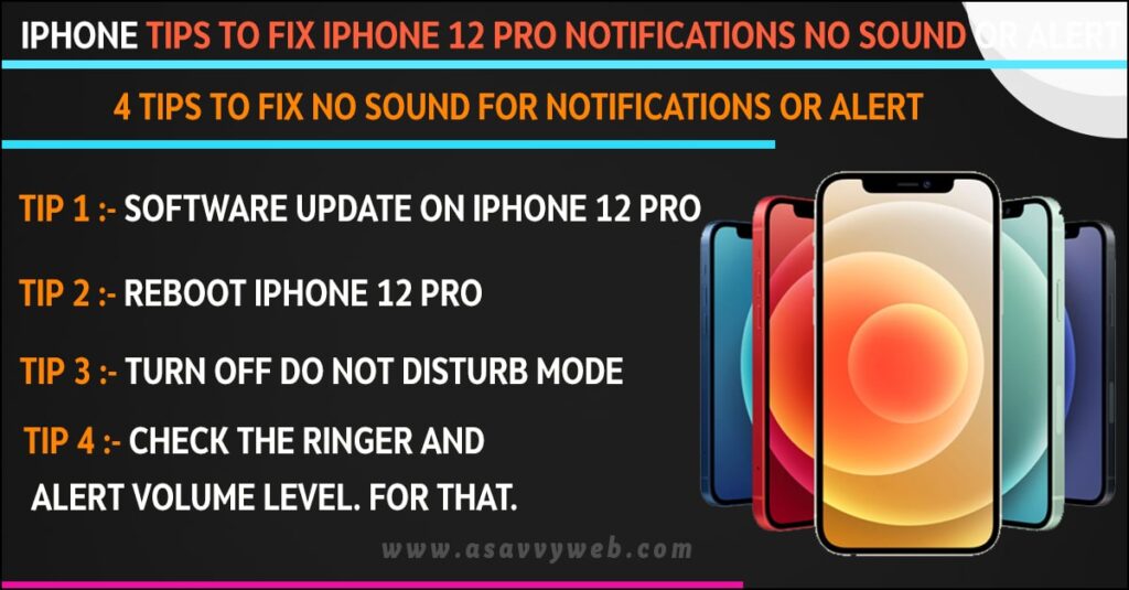 iPhone Tips to fix iphone 12 pro notifications no sound or alert