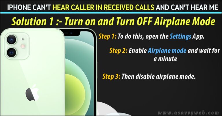 iPhone can’t hear caller in received calls and can’t hear me in iOS 14.