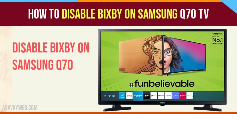 Disable Bixby on Samsung Q70 TV-min