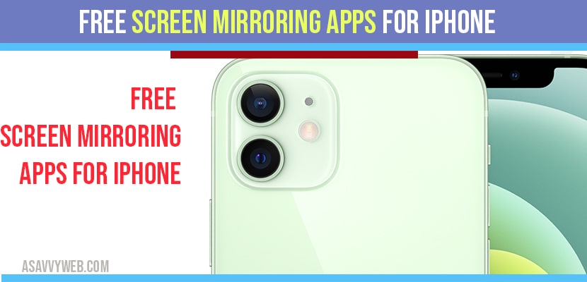 free screen mirroring apps for iphone