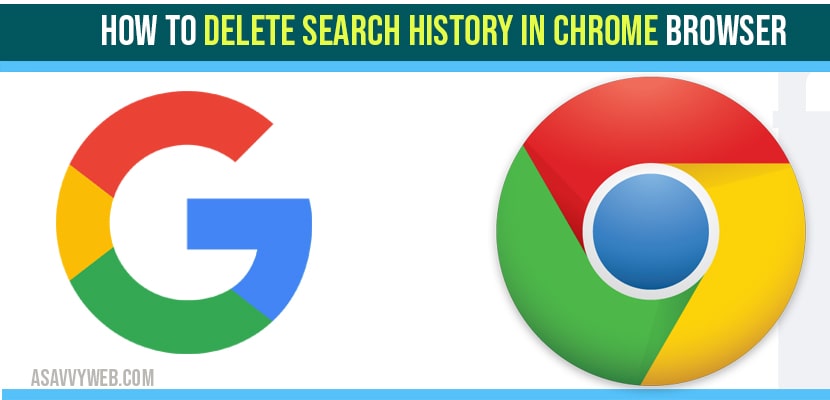 Delete search history in chrome Browser
