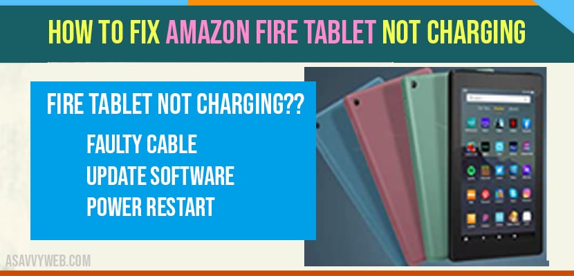 Amazon Fire Tablet Not Charging
