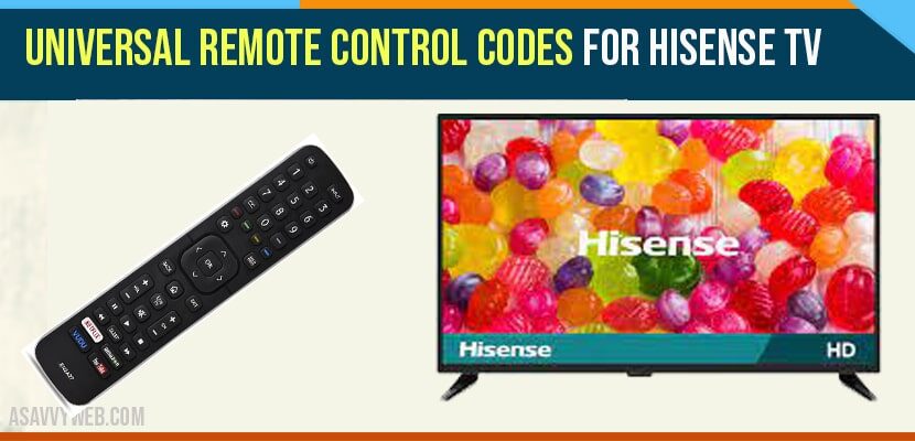 Universal remote code josen Hisense TV