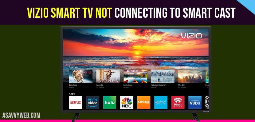 How to fix VIZIO Smart tv Not Connecting to wifi?