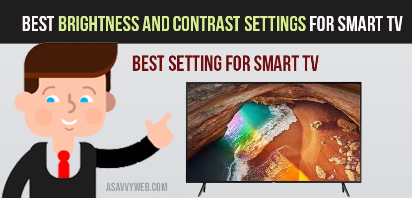 Best Brightness and Contrast Settings for Smart tv