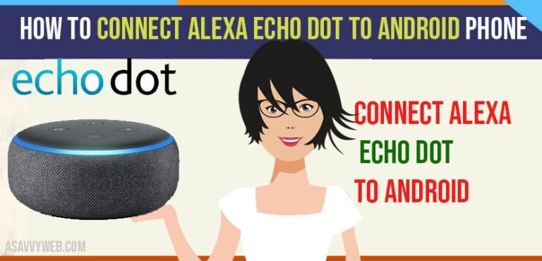 How to connect an echo dot