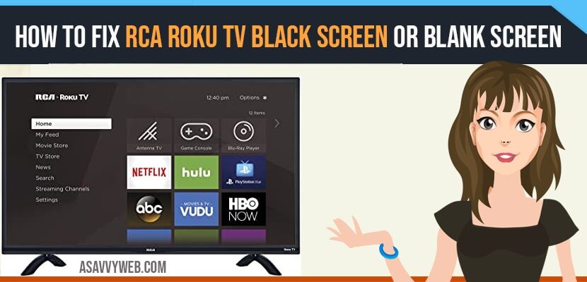 RCA Roku tv Black Screen