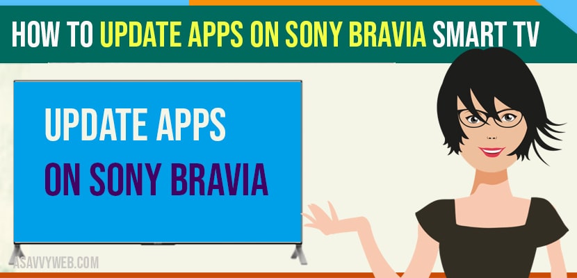 Update apps on Sony Bravia Smart TV