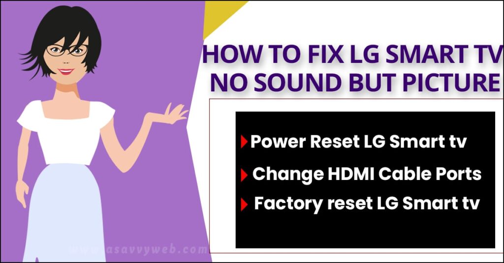 fix lg smartt tv no sound but picture