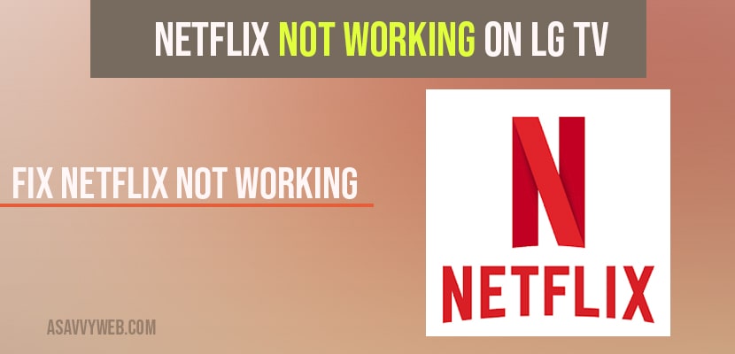 Logout of Netflix on LG tv