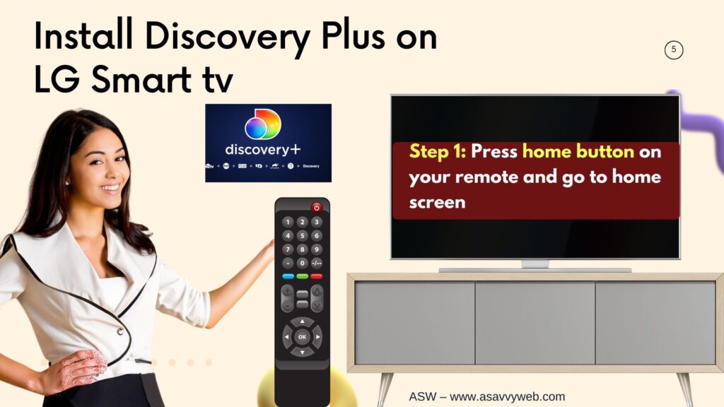 Press home button on lg smart tv remote