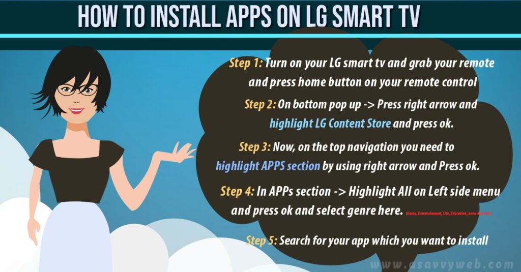 steps to install apps on lg smart tv
