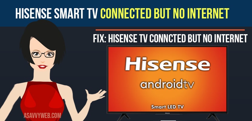 Hisense Smart TV Connected But No Internet
