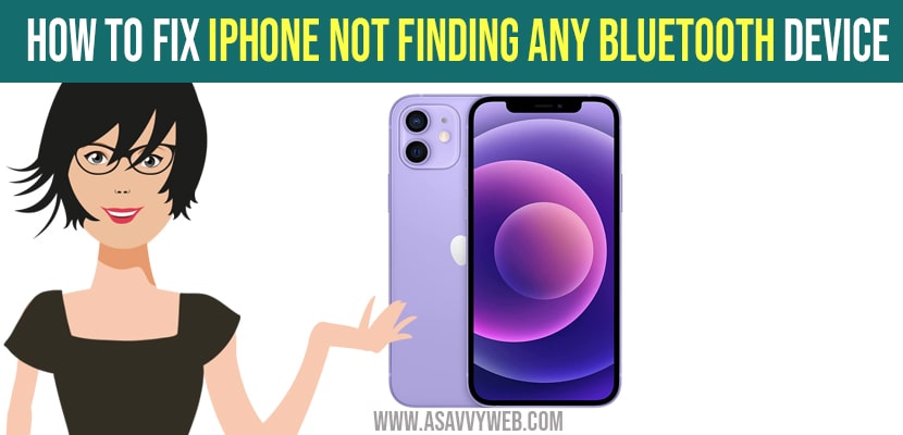 How to Fix iPhone Not Finding Any Bluetooth Device
