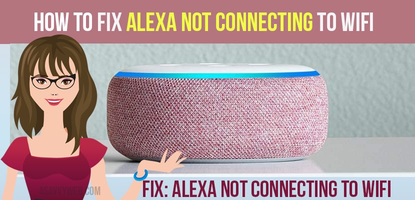 How to fix Alexa not Connecting to WiFi