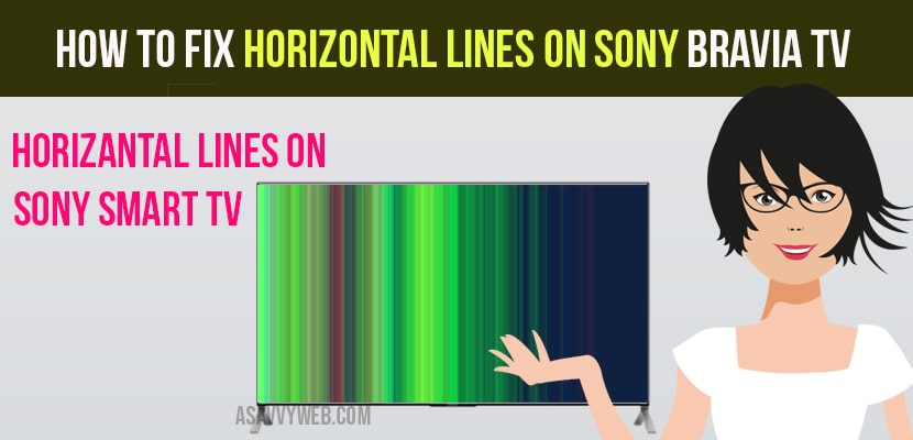 horizontal lines on sony smart tv